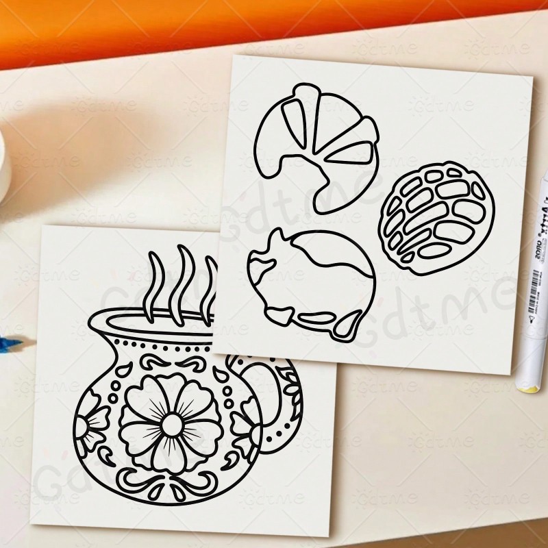 Bold Easy Mexican Treats Color - đánh giá và giá Food And Snacks Coloring Book Bold And Easy