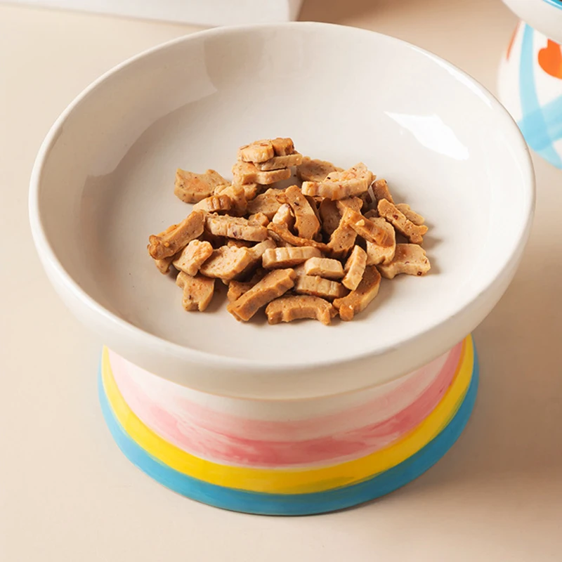 Cat Elevated Ceramic Bowl Pet  - đánh giá và giá Food Snacks Drinks