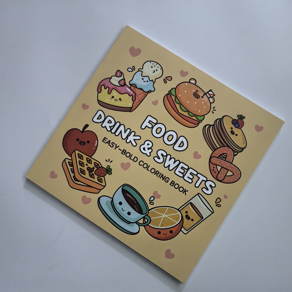 Food Drink & Sweets Easy-bold  - đánh giá và giá Food And Snacks Coloring Book Bold And Easy