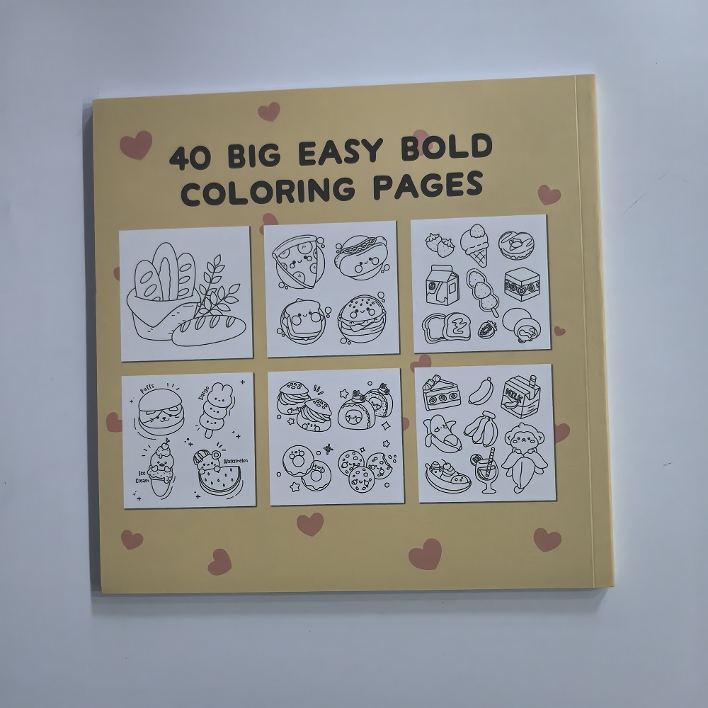 Food Drink & Sweets Easy-bold  - đánh giá và giá Food And Snacks Coloring Book Bold And Easy