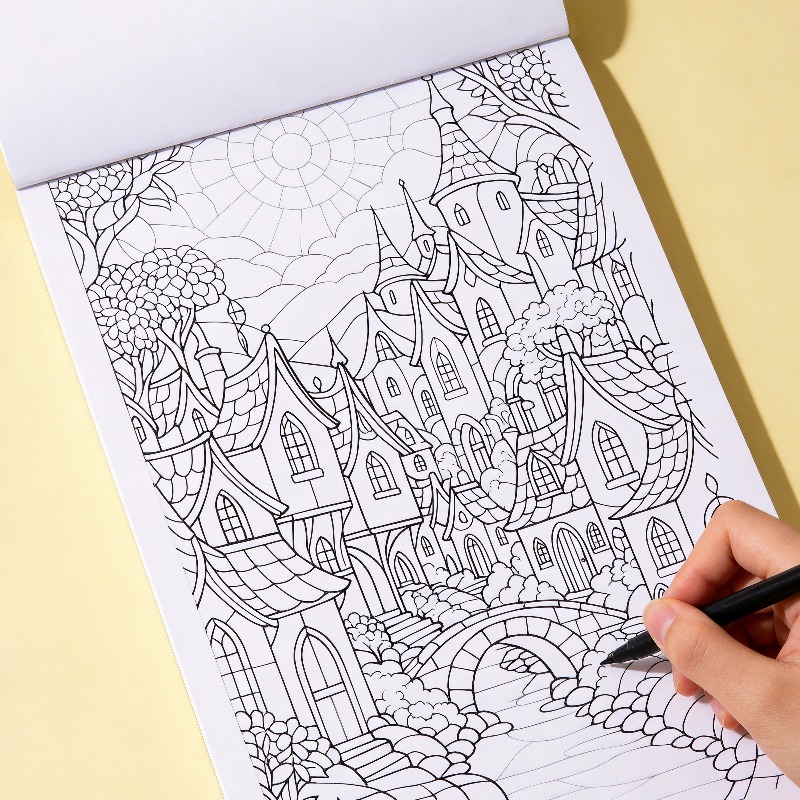 An Adult Decompression and Med - đánh giá và giá Food And Snacks Coloring Book Bold And Easy